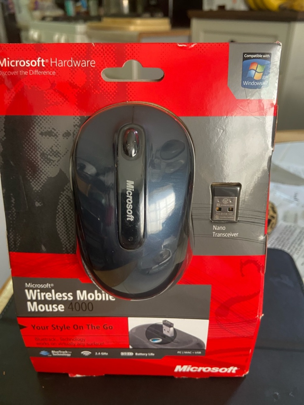 Microsoft Wireless Mobile Mouse 4000 - Dark Blue